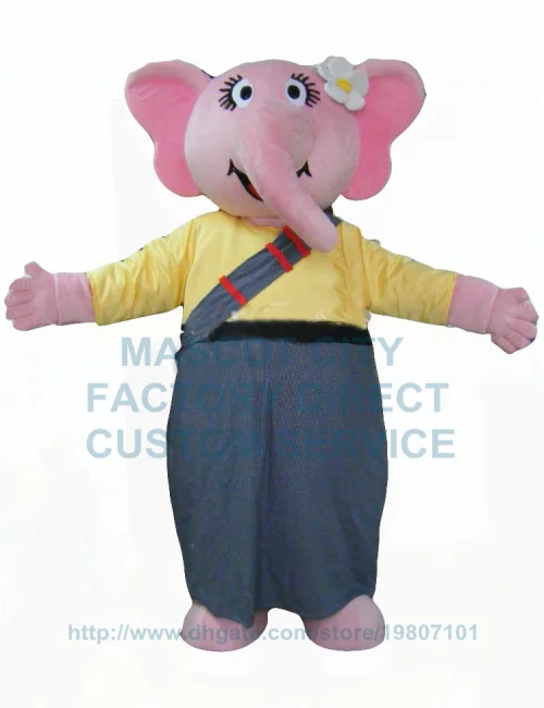 

pink elephant girl mascot costume cartoon advertising elphant costumes carnival fancy dress kits for school holiday 3437