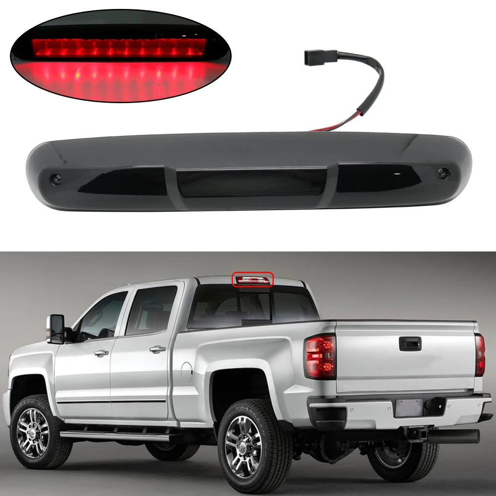 Car Rear Brake Light Lamp 12V High Mount Stop Lamp LED 3rd Third Brake Light for Car Accessories Styling For Chevy Silverado (30)