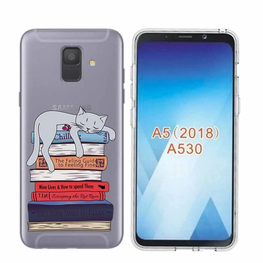 Arvin Paniting Case FOR Samsung A5 Adorable Animals Case FOR Samsung A6 Plus 2018 Smart Back Protective Phone Cover FOR A3 A7 A8 (10)
