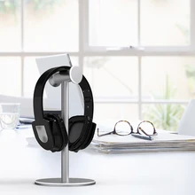 Headphone Stand Earphones Detachable Aluminum Alloy Holder Stand Home Office Stable Desktop Headset Bracket