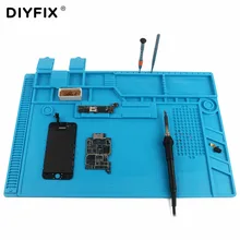 DIYFIX S-170 480x318mm Silicone Pad Desk Work Mat Heat Insulation Maintenance Platform for BGA PCB Soldering Repair Tool