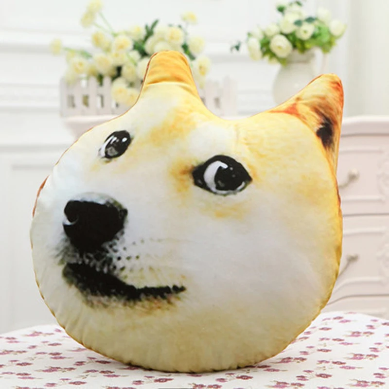 Розыгрыши 40 см 3D подушка для собаки плюшевые детские игрушки куклы мягкие