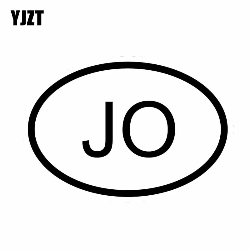 YJZT 14 1 см * 9 5 код страны Джо Джордан овальные автомобильные наклейки виниловые
