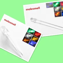 10 шт. 3 мм/5 мм Круглый Мерцающий СВЕТОДИОДНЫЙ красный желтый синий зеленый белый оранжевый фиолетовый прозрачный объектив свеча Мерцающий СВЕТОДИОДНЫЙ светильник лампа