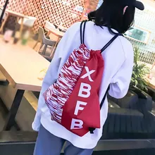 Xiniu, унисекс, сумка на шнурке, высокое качество, полиэстер, женская сумка на шнурке, пляжный рюкзак, для покупок,# w40