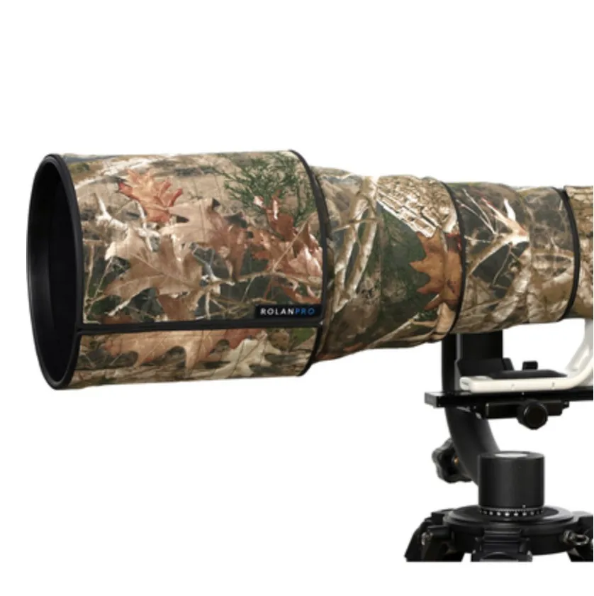 ROLANPRO Lens Camouflage Rain Cover for Canon EF 500mm F/4 L IS USM Lens Protective Sleeve Telephoto lens hood 