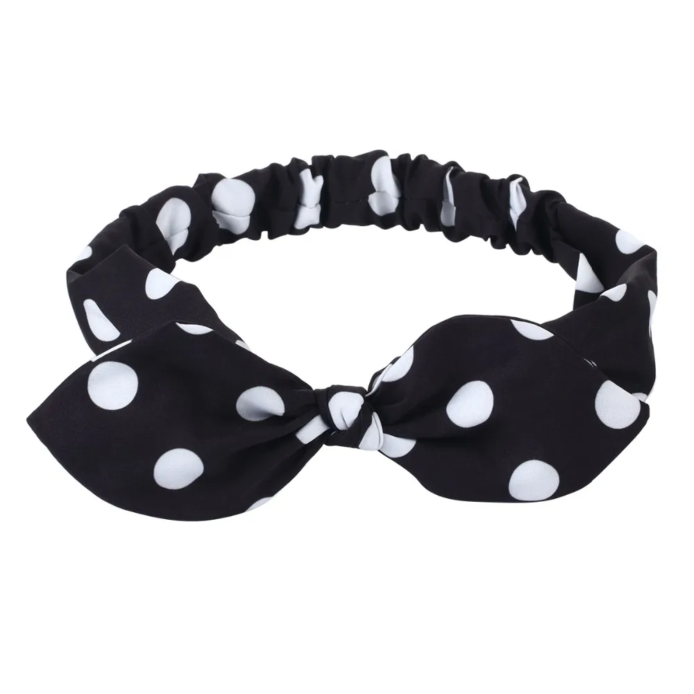 

Girls Headdress BowKnot Polka Dots Hairbands Elastic Headbands for Women Rabbit Ears Head Wrap Boho Bandanas Headwear Gift HB061