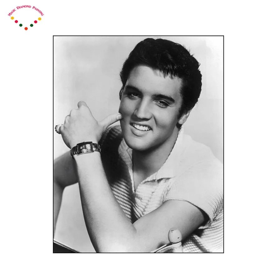 Вышивка Elvis вышивка своими руками певец алмазная живопись Милая кошка Дрель