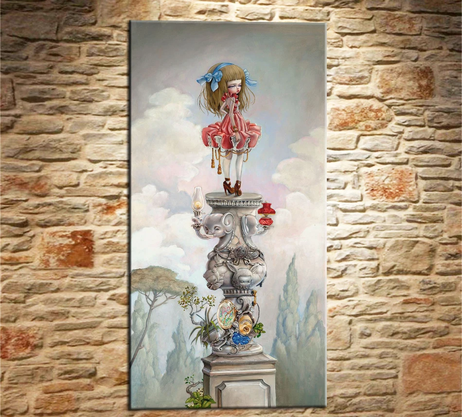 

Mark Ryden Markryden 1 Panel Abstract Wall Art Oil Painting Poster Canvas Painting Print for Living Room Home Decor 05
