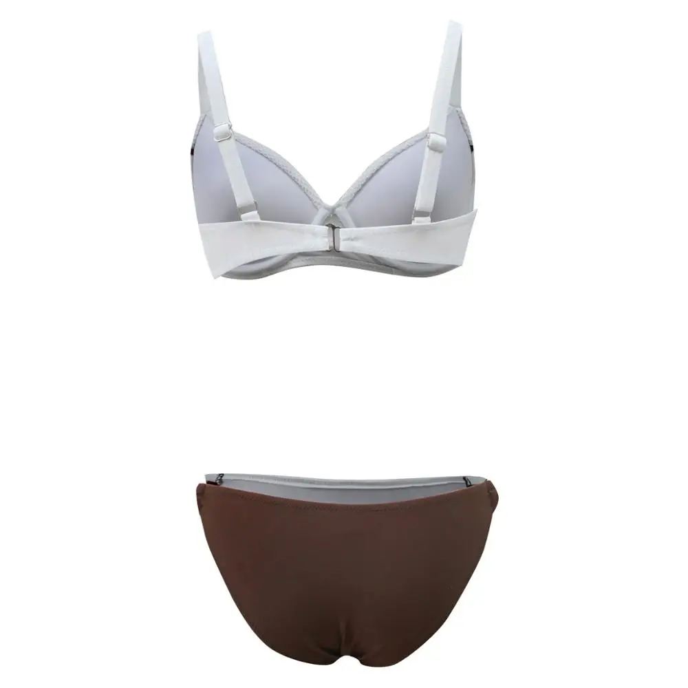 Bikinis Women Swimsuit Push Up Solid Bordered Low Waist Swimwear Retro Female Sling Backless Sexy Bikini 2019 Bathing Suit Women Bikinis Women Swimsuit Push Up Solid Bordered Low Waist Swimwear Retro Female Sling Backless Sexy Bikini 2019 Bathing Suit Women