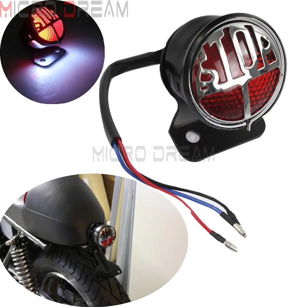Стоп сигнал в стиле ретро стоп для старых школ фонарь задний Кафе Racer SR XS CB GS XJ Bobber