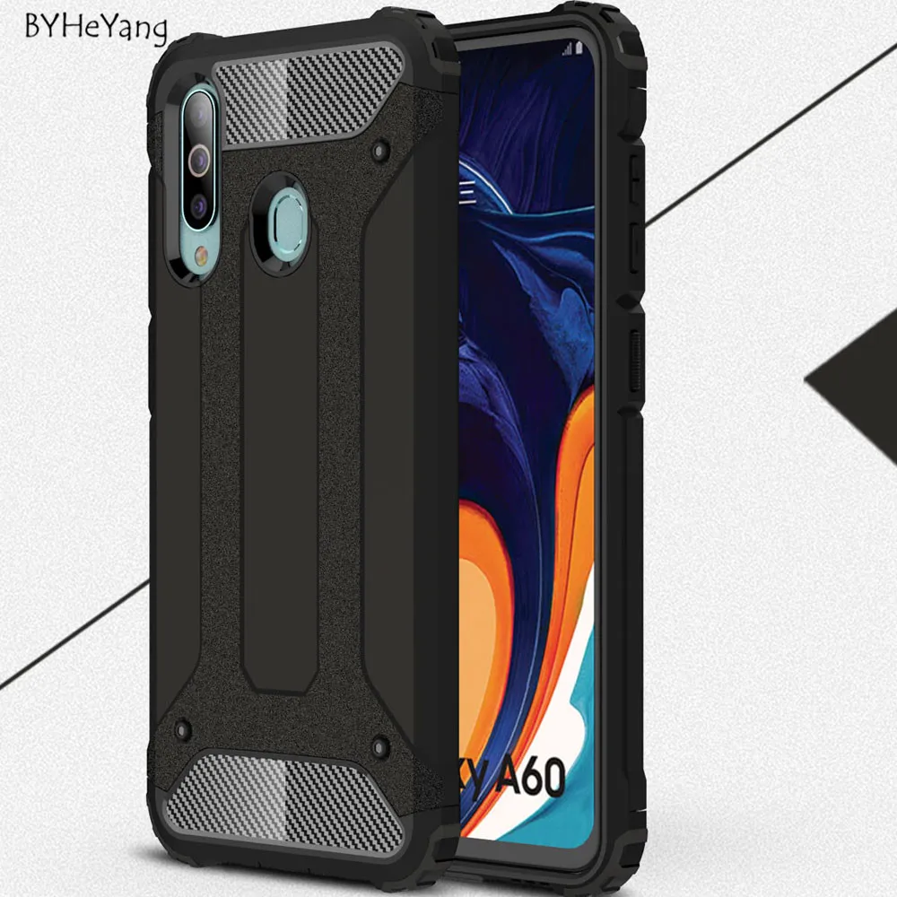 For Samsung A60 2019 Case Hybrid Tough Shockproof Armor Hard Phone Armor Cases For Samsung Galaxy A60 A606F A606 SM-A606F Cover For Samsung A60 2019 Case Hybrid Tough Shockproof Armor Hard Phone Armor Cases For Samsung Galaxy A60 A606F A606 SM-A606F Cover