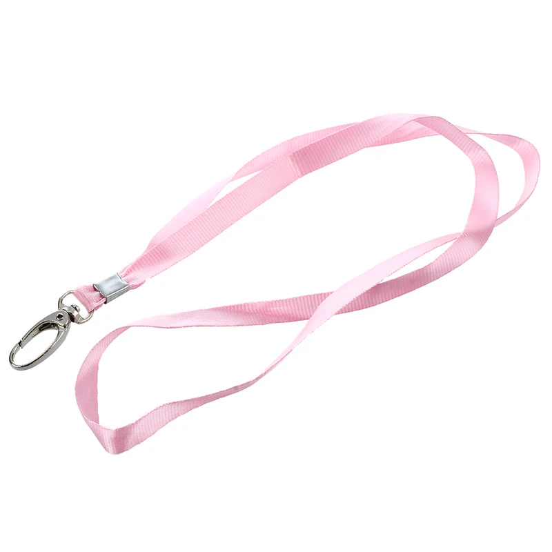 

2 Pcs Pink Nylon Neck Strap String Keys Holder Lanyard 16.1" Length