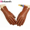 Sheepskin leather gloves women's touch screen fashion embroidery style new cashmere lining autumn and winter warm gloves ► Photo 2/6
