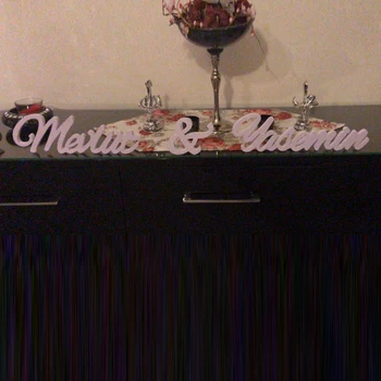 

Wooden PVC Name - Stand-alone Wedding Initial Logo - Personalized Table Logo - Abbreviation 2 Letters & Symbols