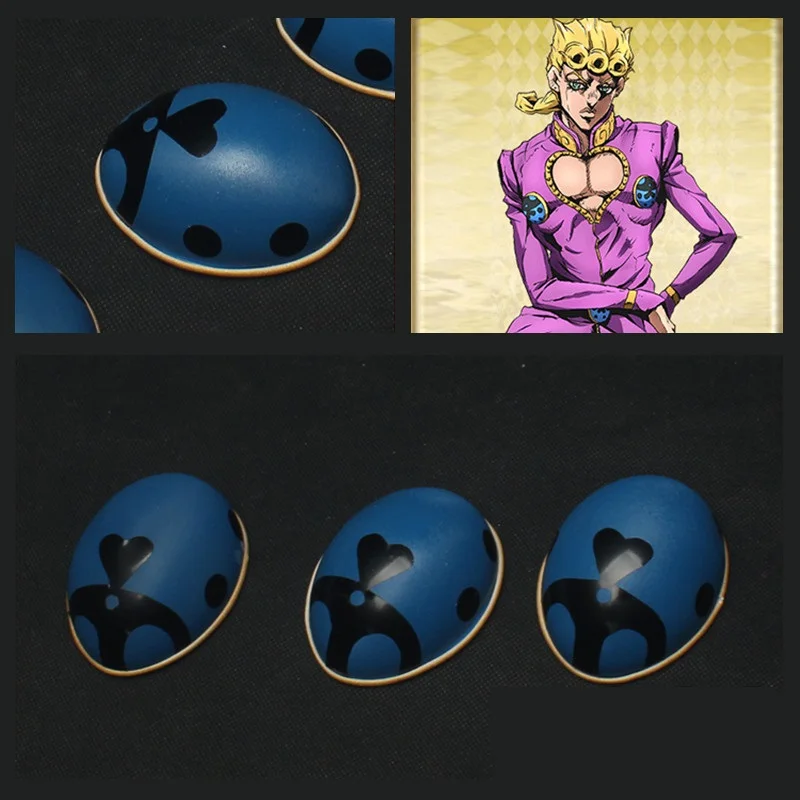 

3PCS/Set JOJO's Bizarre Adventure Golden Wind Cosplay Accessories Giorno Giovanna Chest Waist Costume Accessories Ornament Props