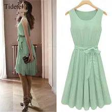 Spring Summer Autumn font b Cocktail b font font b Dress b font Scoop Neck Sleeveless