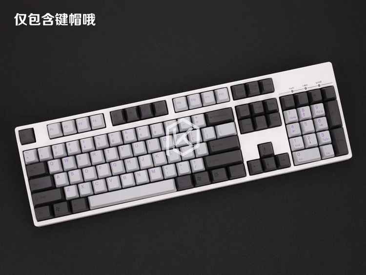 Taihao pbt, двойные брелки для самостоятельной сборки, игровая механическая клавиатура, цвет: черный, оранжевый, голубой, Радужный светильник, серый