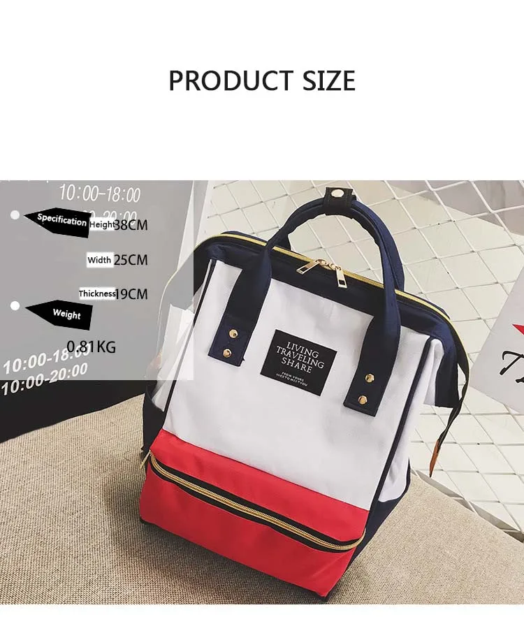 Hocodo moda feminina mochila de ombro portátil