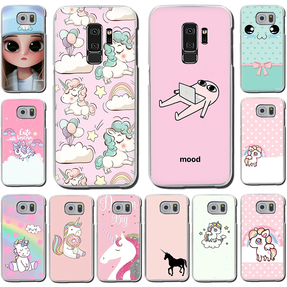 

Unicorn Hard Phone Cover Case for Samsung Galaxy S6 7 Edge S8 9 10 Plus M10 20 30