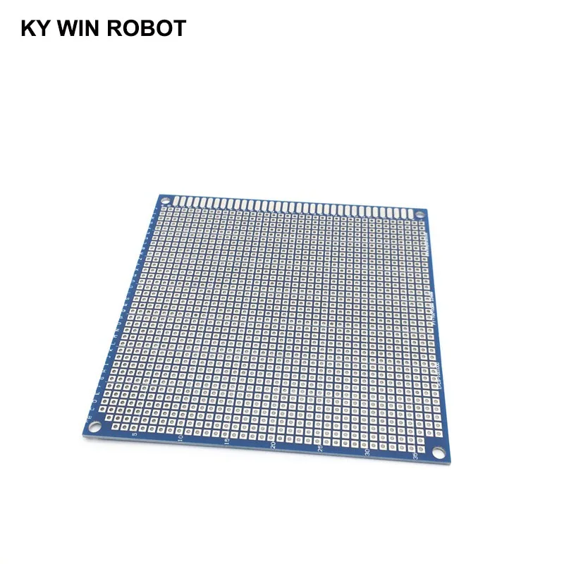 1 шт. 10x10 см 100x100 мм Синий одной стороны Прототип PCB Универсальный печатные платы Прототип для Arduino