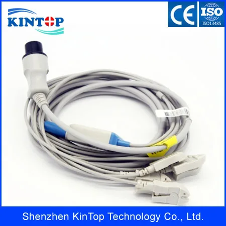 2 шт./лот Compatibe New Mindray Цельный с 5-жильным зажимом ECG кабель для PM7000 PM8000 PM9000 AHA 6pin