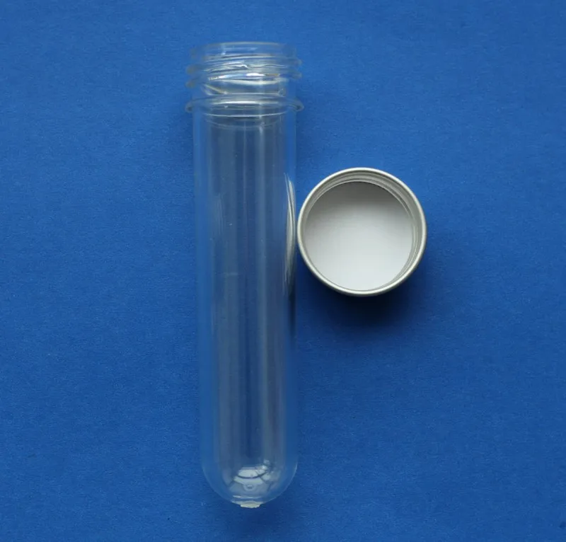 500pcs/lot 30ml PET favor tube candy tube plastic clear test tube with