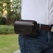 Новинка, повседневные мужские сумки из натуральной кожи для мобильного телефона iPhone 7, чехол, модная сумка на пояс, поясная сумка, мужская сумка