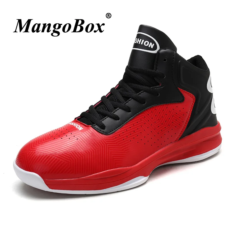 

Popular Male High Ankles Sneakers Red Yellow Boy Sport Shoes Large Size Basketball Athletic Shoes Brand Children Basket Shoes