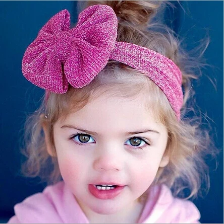 

ON SALE 1PCS Girl's Accessories Newborn Baby Girls Infant Headband Bowknot Hair Band Children Headband Baby Turban bandeau bebe