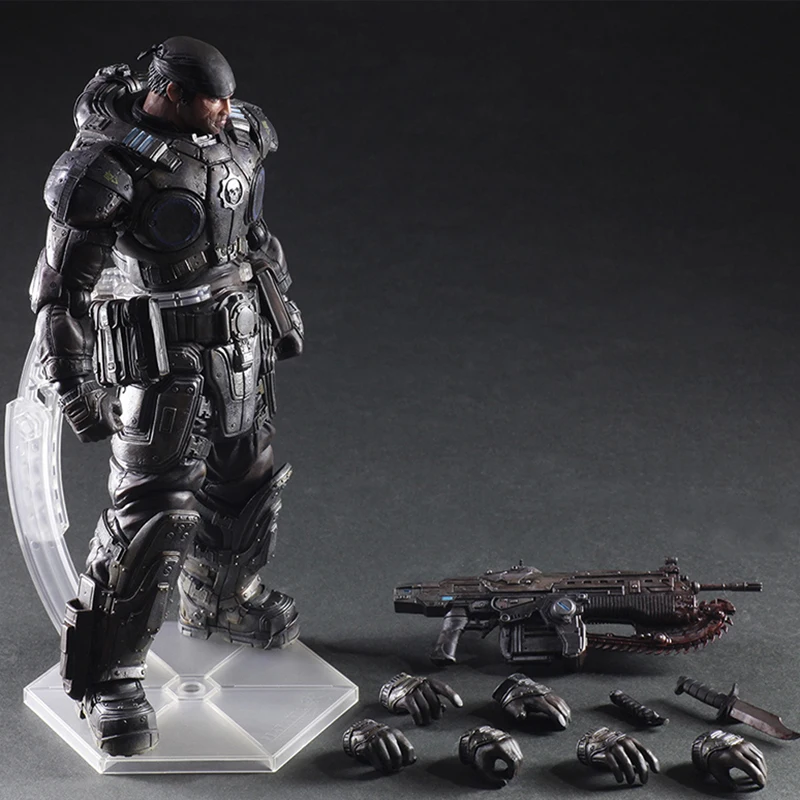 

Play Arts Kai PA Marcus Fenix Game Gears of War 3 War Machine Action Figure Collection Model Toy 26cm