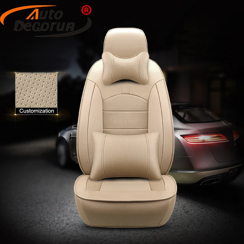 

AutoDecorun Genuine Leather Covers Car for Hyundai Genesis Coupe Automobiles Seat Covers Artificial Leather Cushion Accessoires
