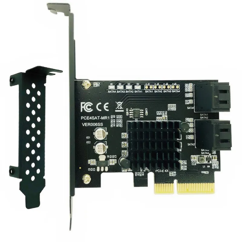 Плата расширения Marvell 88SE9230 SATA PCI Express с 4 портами контроллер плата Raid E адаптер на