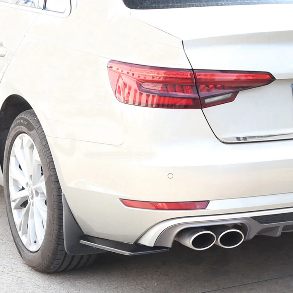 

2pcs Car Rear Bumper Protector Spoiler Canard Durable Diffuser Angle Splitter YAN88