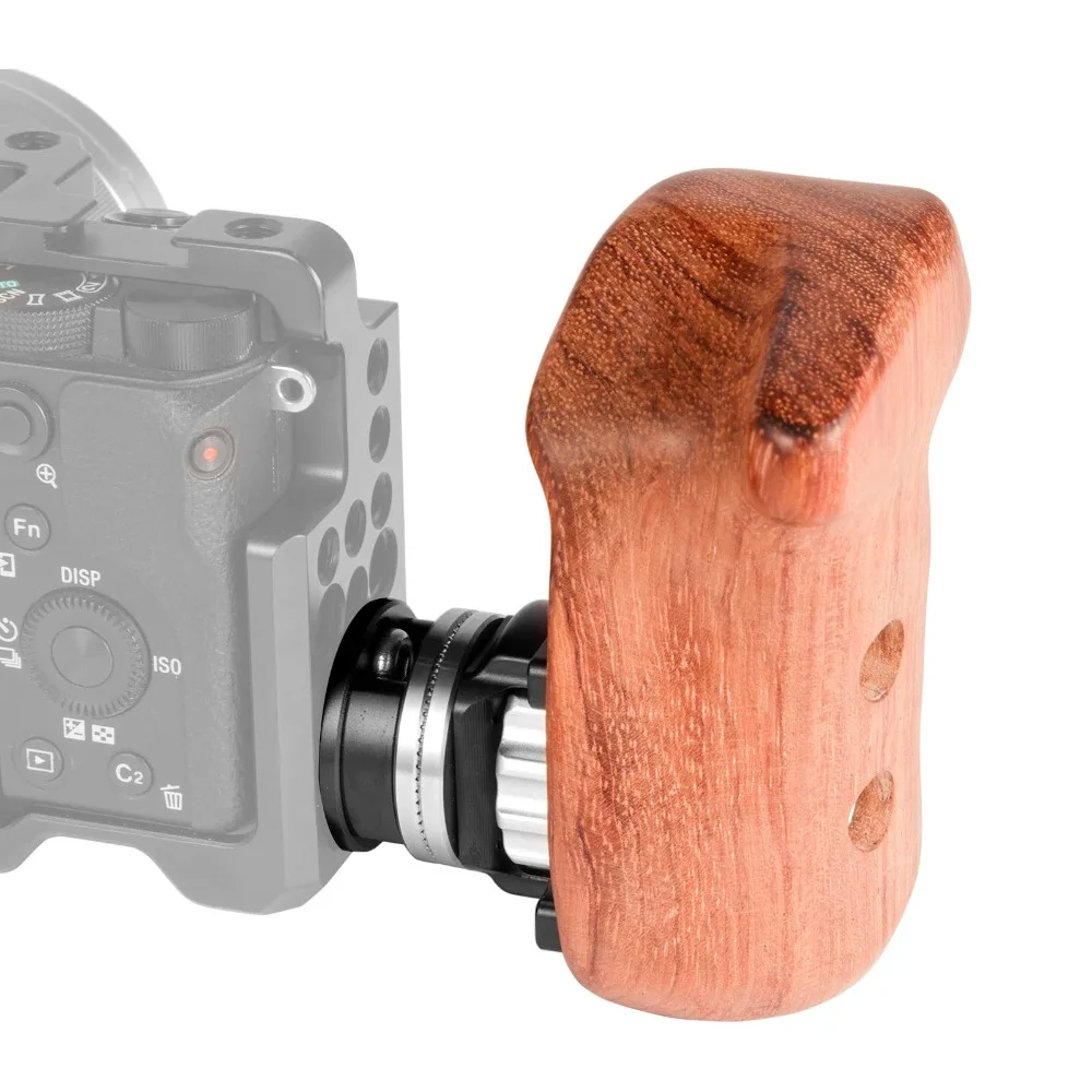 Рукоятка SmallRig для цифровой зеркальной камеры с деревянной рукояткой и болтовым