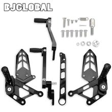 

BJGLOBAL Motorcycle CNC Aluminum Foot Peg Rearsets Adjustable Footrest Rear Sets For YAMAHA MT-10 FZ-10 MT10 FZ10 2016-2017