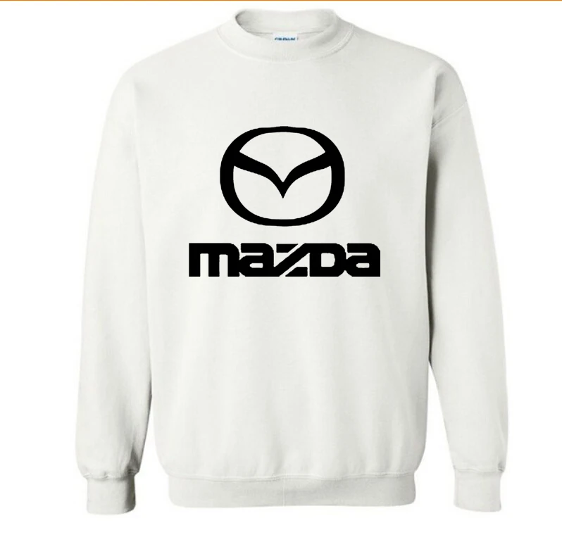 Новые модные хлопковые мужские толстовки Mazda с логотипом автомобиля флисовый