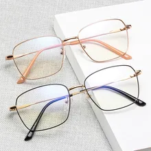 Модные ретро металлические плоские очки женские очки мужские очки Оптические прозрачные очки украшения