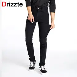 Drizzte Для мужчин классические джинсы черные из денима стрейчевый облегающий деним плюс Размеры 36 38 40 42 44 Полный Длинные для Для мужчин Жан