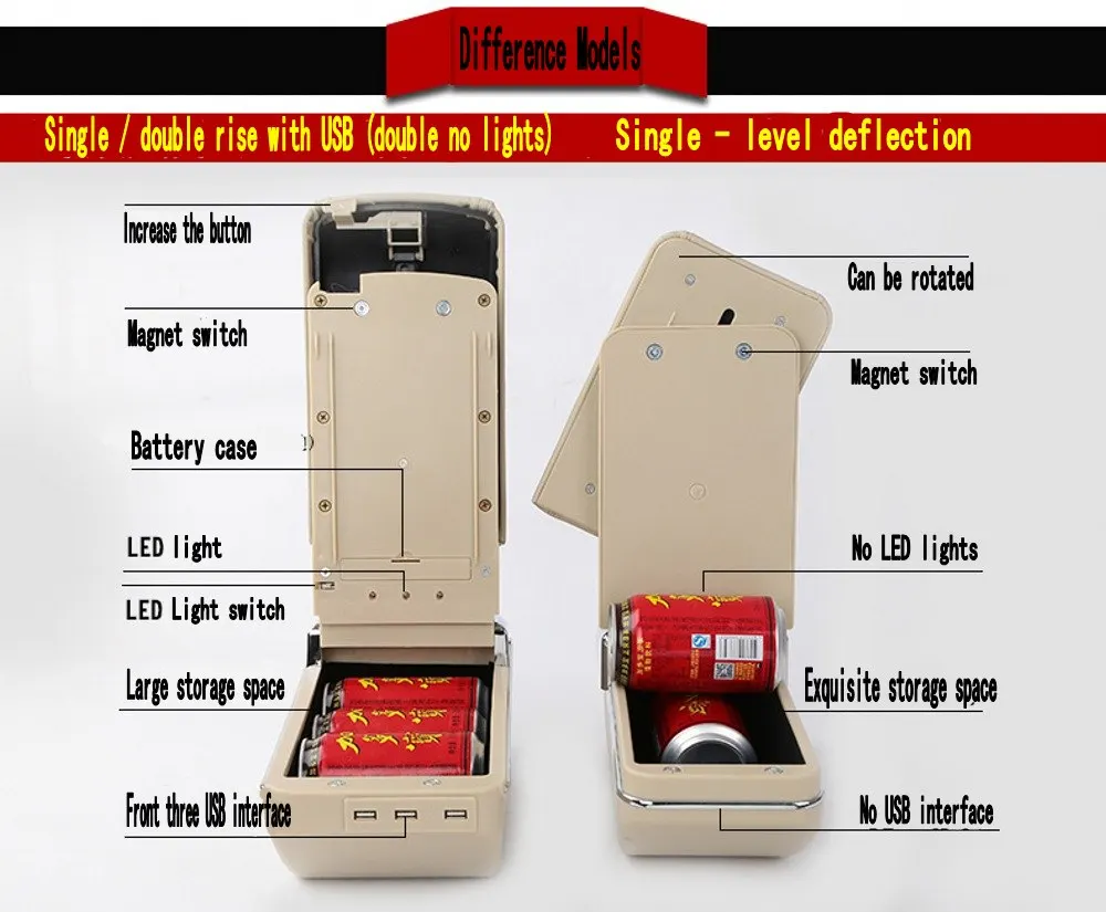 Для Ibiza 6J подлокотник коробка Универсальный центральный автомобильный подлокотник для хранения коробка Подстаканник Пепельница Модификация аксессуары