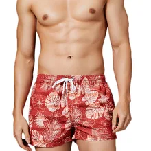 B летний мужской спортивный купальник Быстросохнущий повседневный тренд богемный принт Drawstring летний купальник zwembroek heren