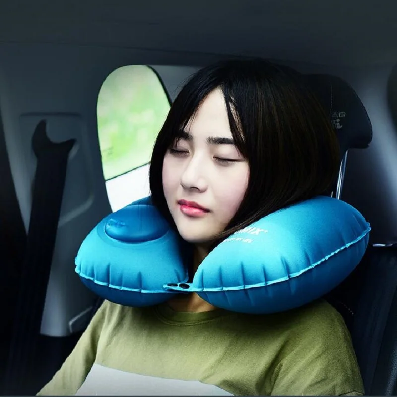 2019 hot Nature hike portable U-shaped air bed pillow Travel press automatic inflatable pillow 2019 hot Nature hike portable U-shaped air bed pillow Travel press automatic inflatable pillow