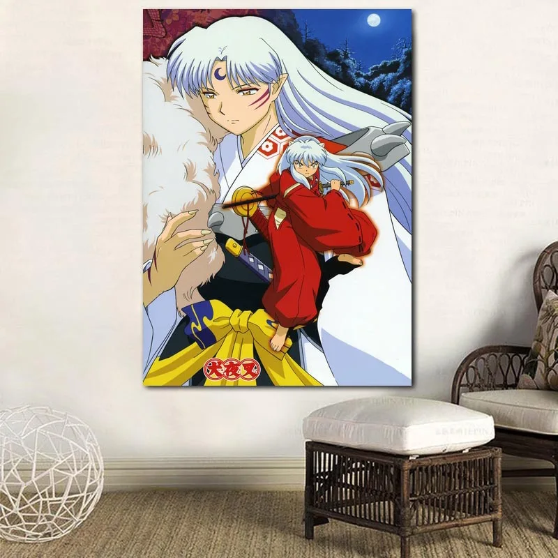 

Wall Art Hd Printed Home Decoration Canvas Painting Inuyasha Anime Nordic Modern Style Poster Modular Picture For Living Room