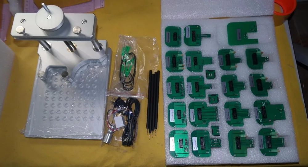 DH180118201 LED BDM Frame ECU RAMP Adapters(22pcs) + LED Stainless steel BDM Frame