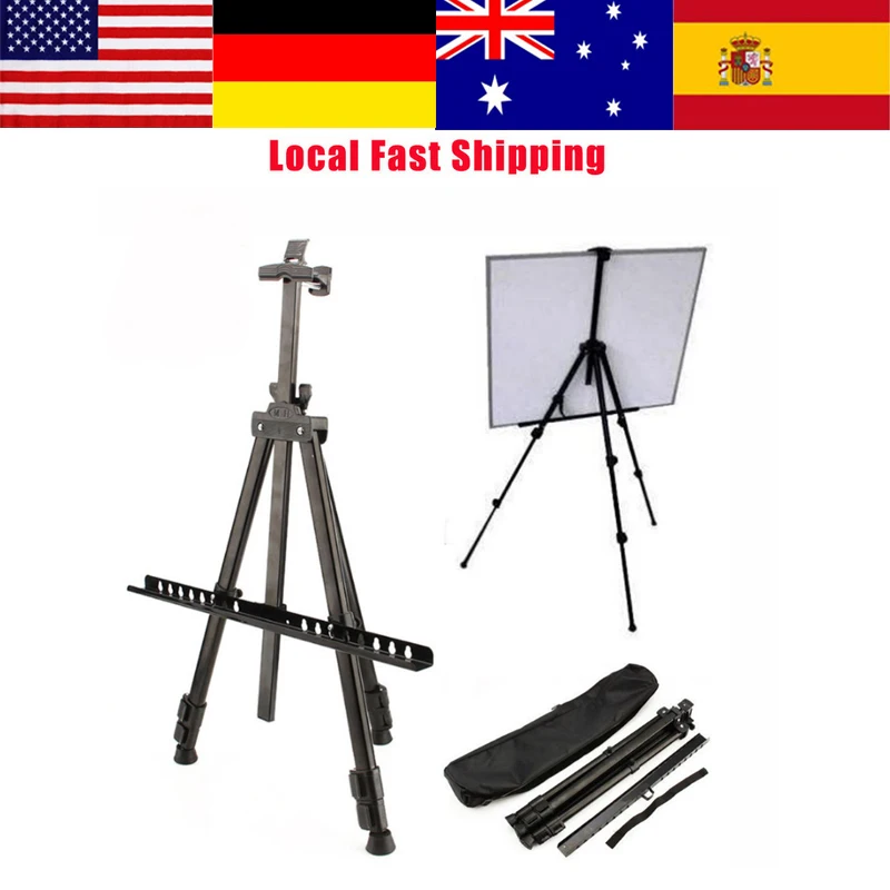 Portable Metal Folding Tripod Painting Tripod Adjustable Tripod Display