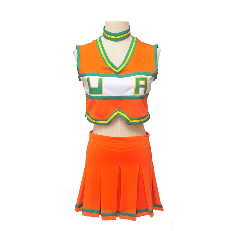 Details about   Boku No Hero Academia My Hero Academia Cosplay Costume Cheerleader Uniform Dress 