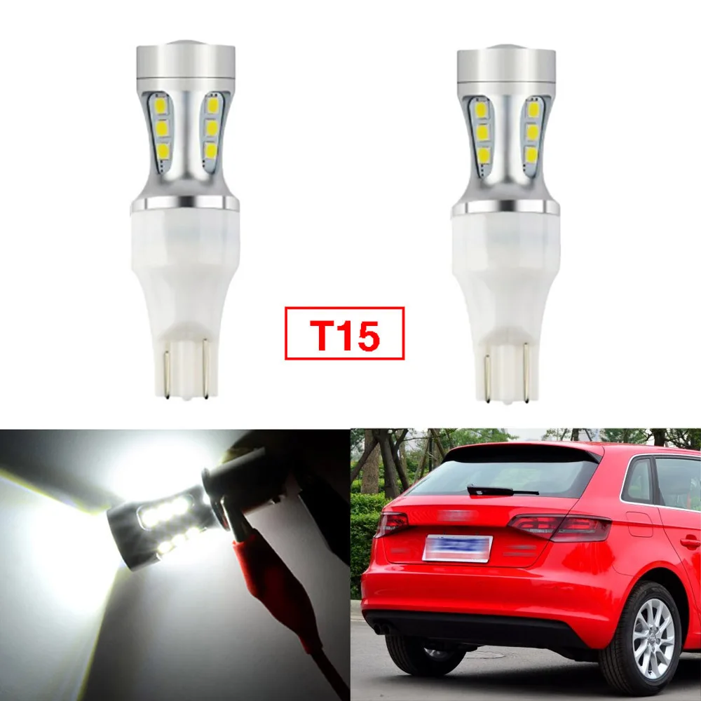 Ownsun 2Pcs Error Free LED Reversing T15 Back Up Reverse Light Bulbs