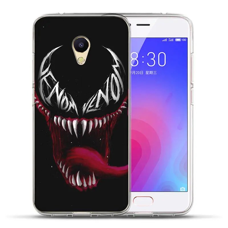 Роскошный чехол Marvel Hero venom s для Meizu M5S, M3S, M5C, M3, M5, M6, Note U10, U20, 16-й чехол, задняя крышка, Мстители, Coque Capinha Etui