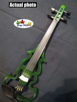 

Green/White/Yellow/Red SONG Brand streamline 4/4 electric violin,solid wood