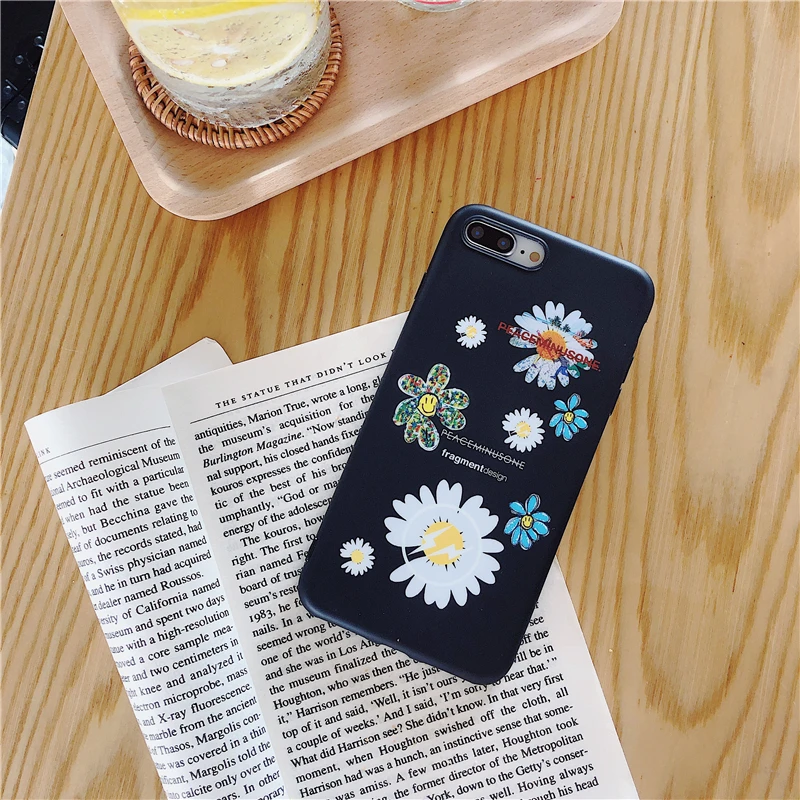 Стильный чехол G dragon peaceminusone x Fragment flower для iPhone 11 pro 8 7 Plus X XS MAX XR ins, корейский мягкий силиконовый чехол